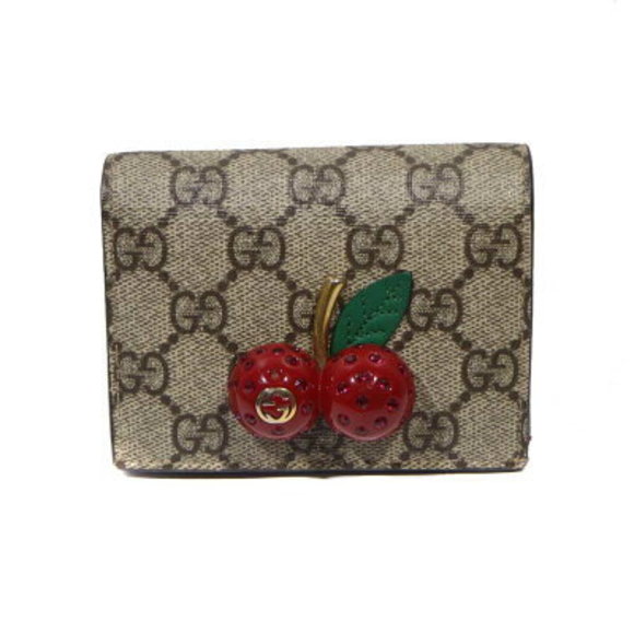 Gucci Wallet GG Supreme Cherry - Picture 1 of 6